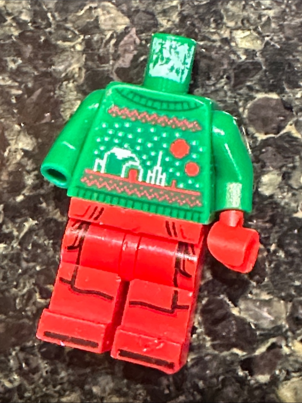 Lego Star Wars Luke skywalker holiday ugly sweater and pants mini figure parts